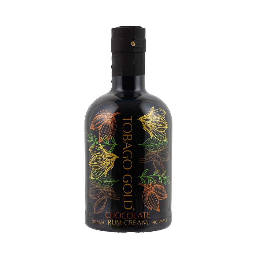 TOBAGO GOLD Chocolate Rum Cream - Kakao-Sahne-Likör, 500ml, 17% vol.