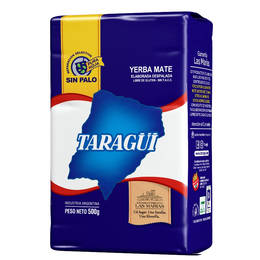 TARAGUI Mate-Tee ohne Stängel Yerba Mate sin palo 500g