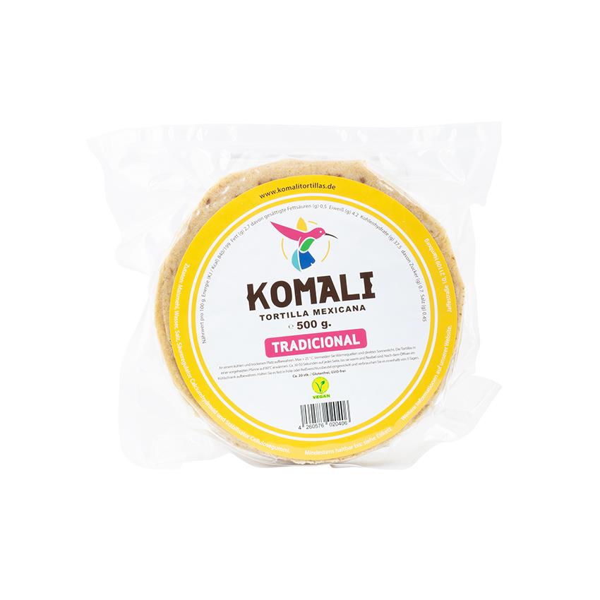 KOMALI Tortilla Mexicana Tradicional, Ø 15cm, 500g 
