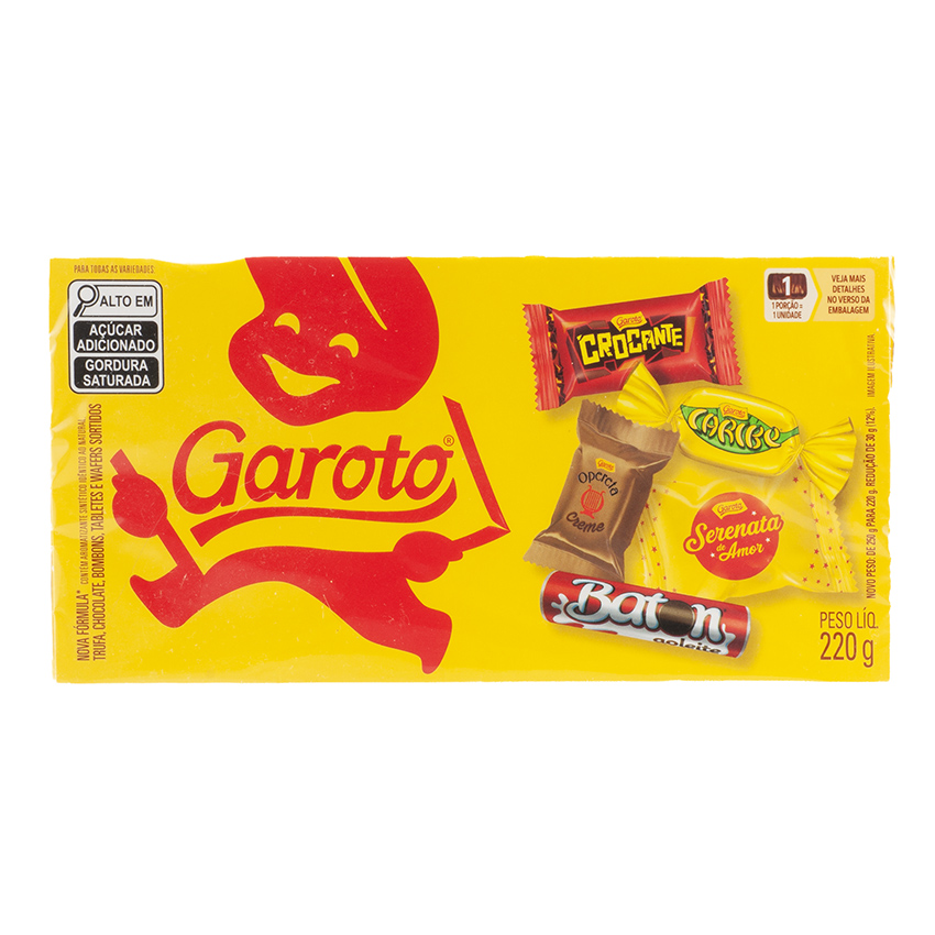 GAROTO Konfekt-Sortiment Bombons Sortidos 220g