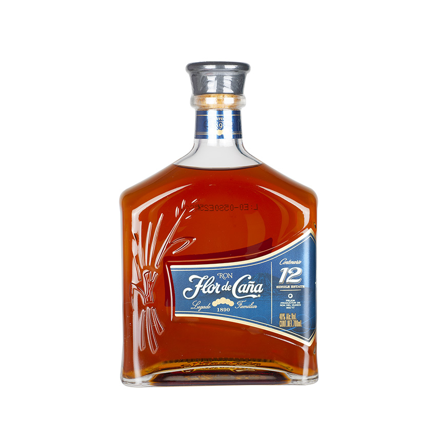 FLOR DE CAÑA Centenario - Brauner Rum, 12 Jahre, 700ml, 40% vol.