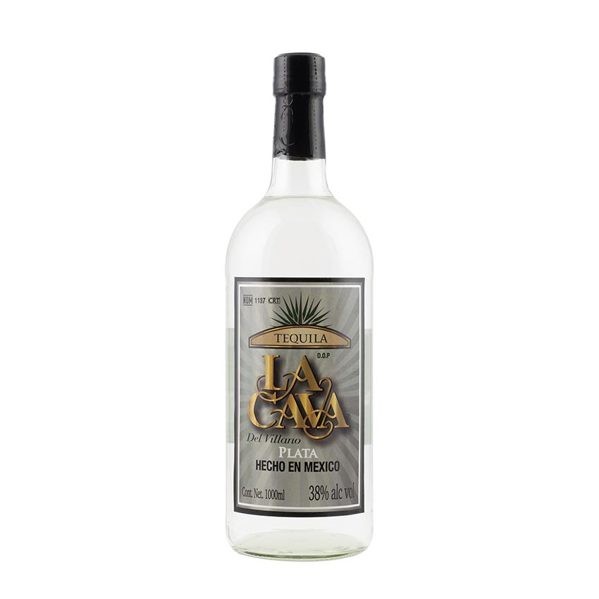 LA CAVA DEL VILLANO PLATA Weißer Tequila - Tequila Blanco, 38% vol., 1000ml