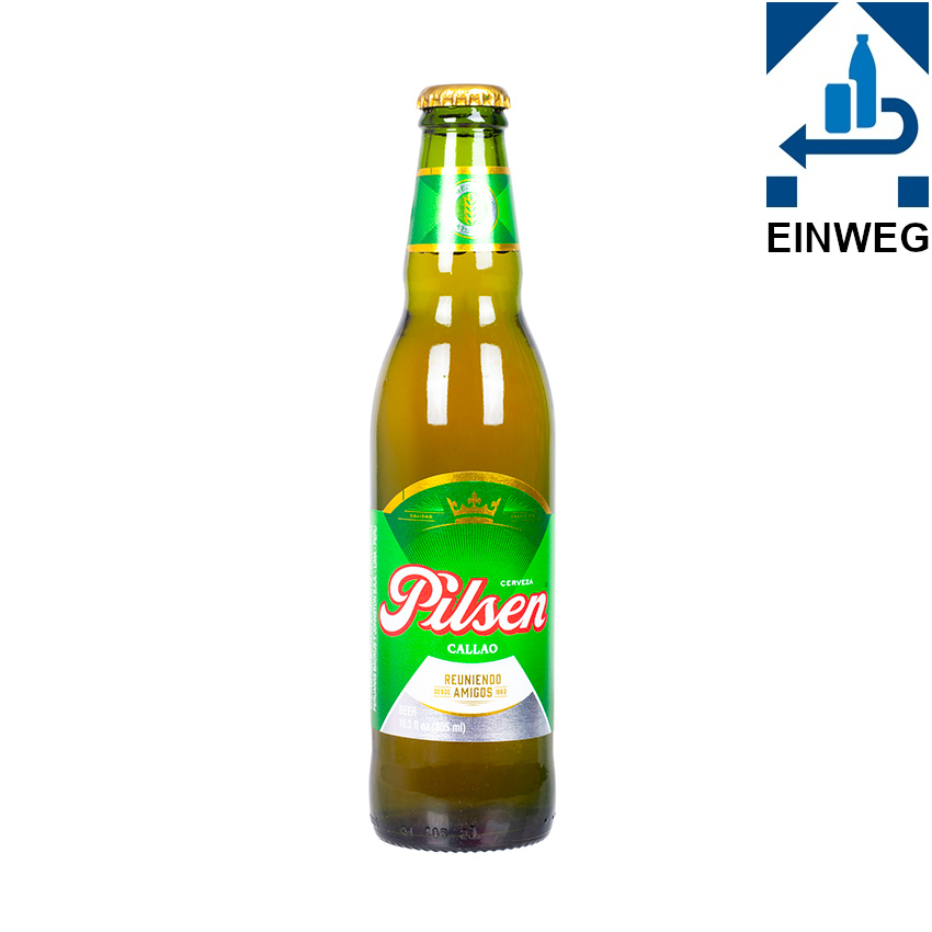 CALLAO Pilsener Bier aus Peru -DPG- Cerveza Pilsen Flasche 305ml, 4,8% vol