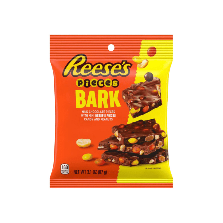 REESE´S Pieces Bark - Milchschokolade mit Süßigkeiten- & Erdnussstückchen, 87g