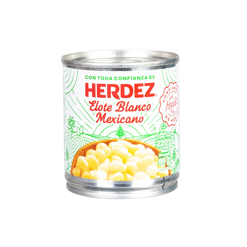 Elote Blanco Mexicano HERDEZ 220g - Abtropfgewicht 117g