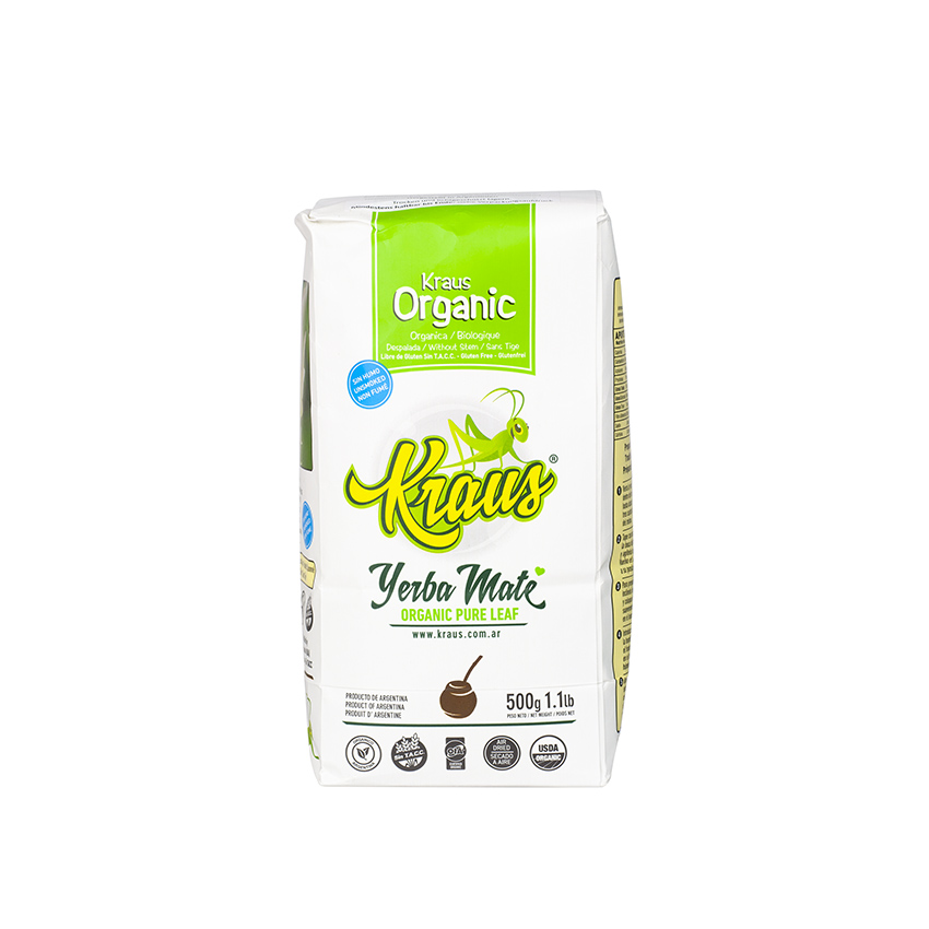KRAUS Mate-Tee ohne Stängel - Yerba Mate Organica Despalada, 500g