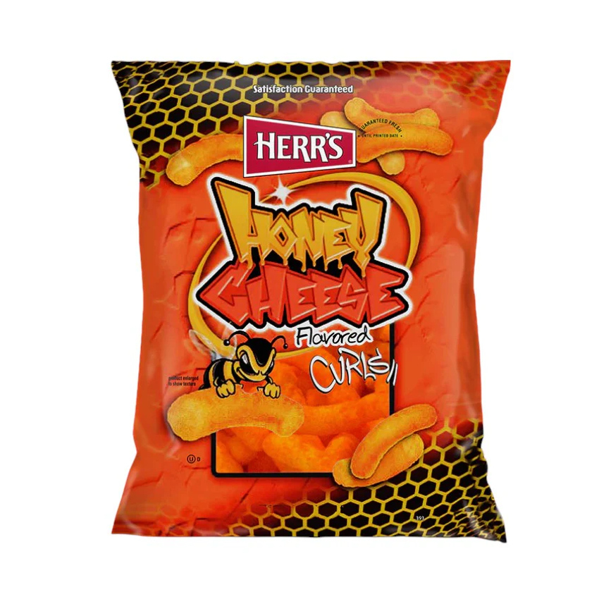 HERR´S Honey Cheese Curls - Flips de Queso y Miel, 28g