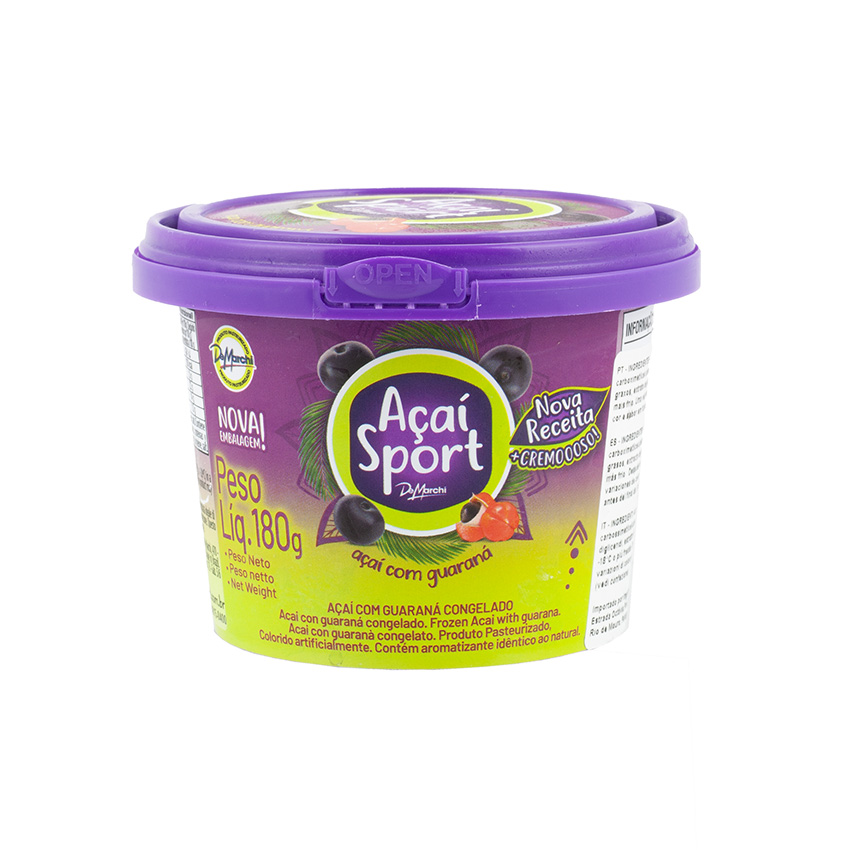 DEMARCHI Açaí Sport - Açaí + Guaraná Congelado, 180g