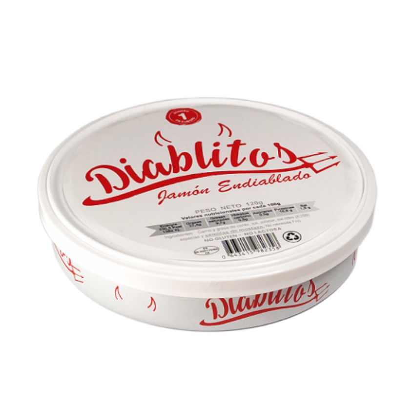 DIABLITOS Schinkenpastete - Paté de Jamón, 120g