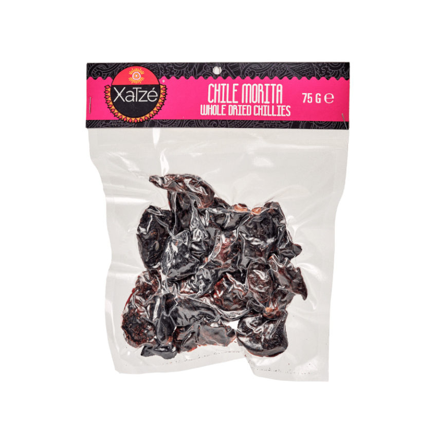 XATZÉ Getrocknete Morita-Chilischoten - Chile Morita Seco, 75g