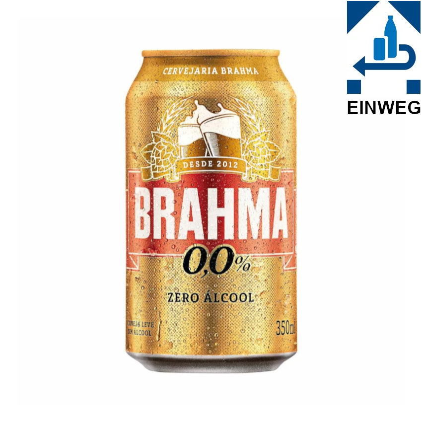 BRAHMA Zero Cerveza - Cerveja Zero Álcool, 350ml --DPG--