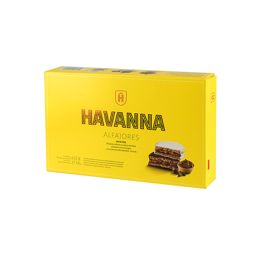 HAVANNA gemischte Milchkaramelle Bisquits (12er-Pack) - Alfajores Mixtos (Pack de 12) 612g