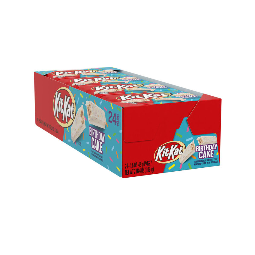 KIT KAT Birthday Cake - Waffeln im Geburtstagskuchen-Geschmack, 1,02 kg