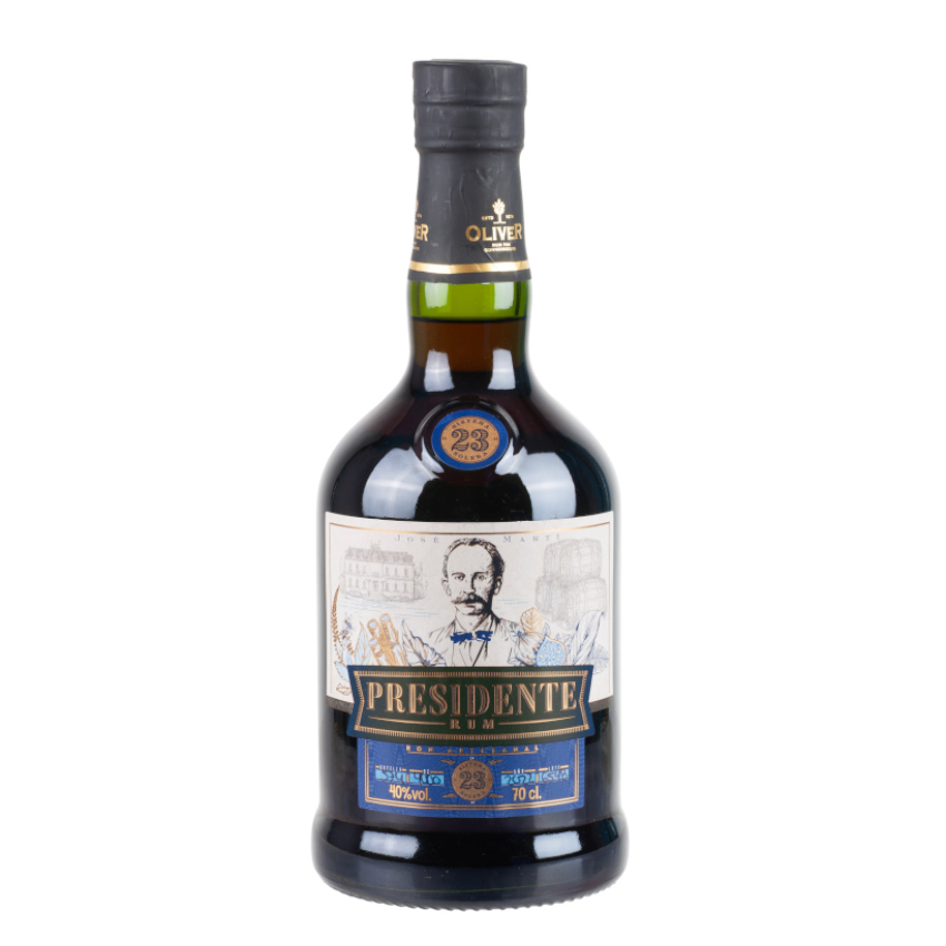 PRESIDENTE Brauner Rum - 23 Años Ron Artesanal, 700ml, 40% vol