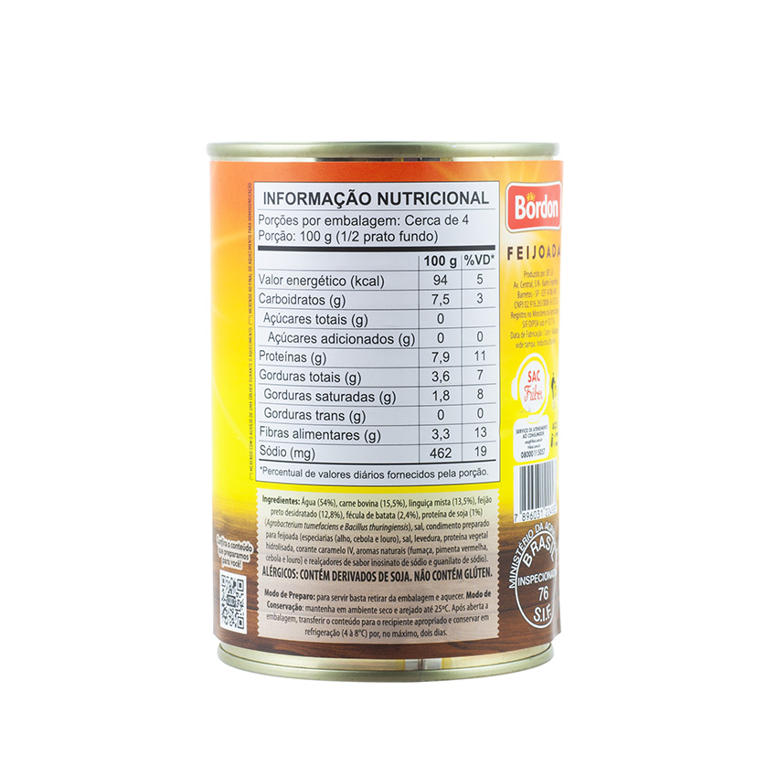 BORDON Bohneneintopf -  Feijoada Brasileira, 430g