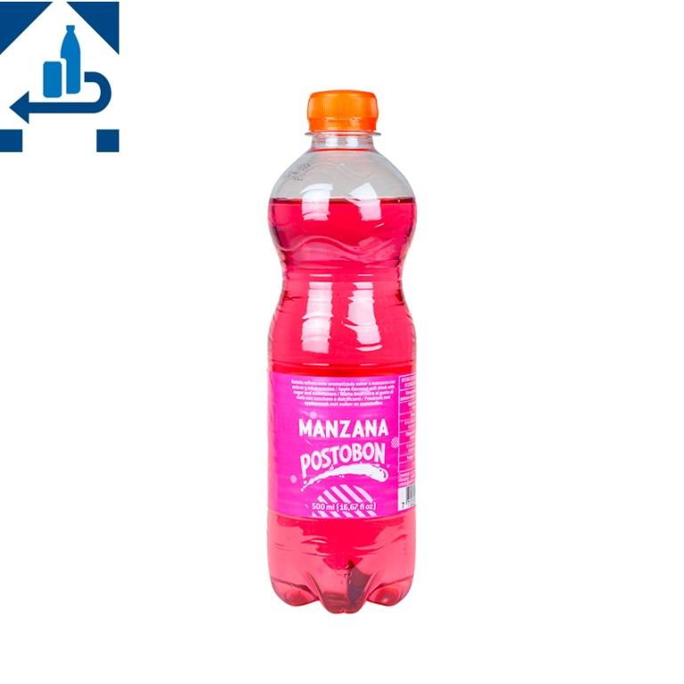 POSTOBON Manzana - Apfel-Erfrischungsgetränk -DPG- Gaseosa Manzana, PET 500ml