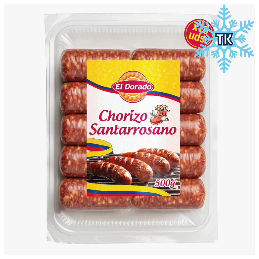 EL DORADO Chorizo Santarrosano Congelado, 500g