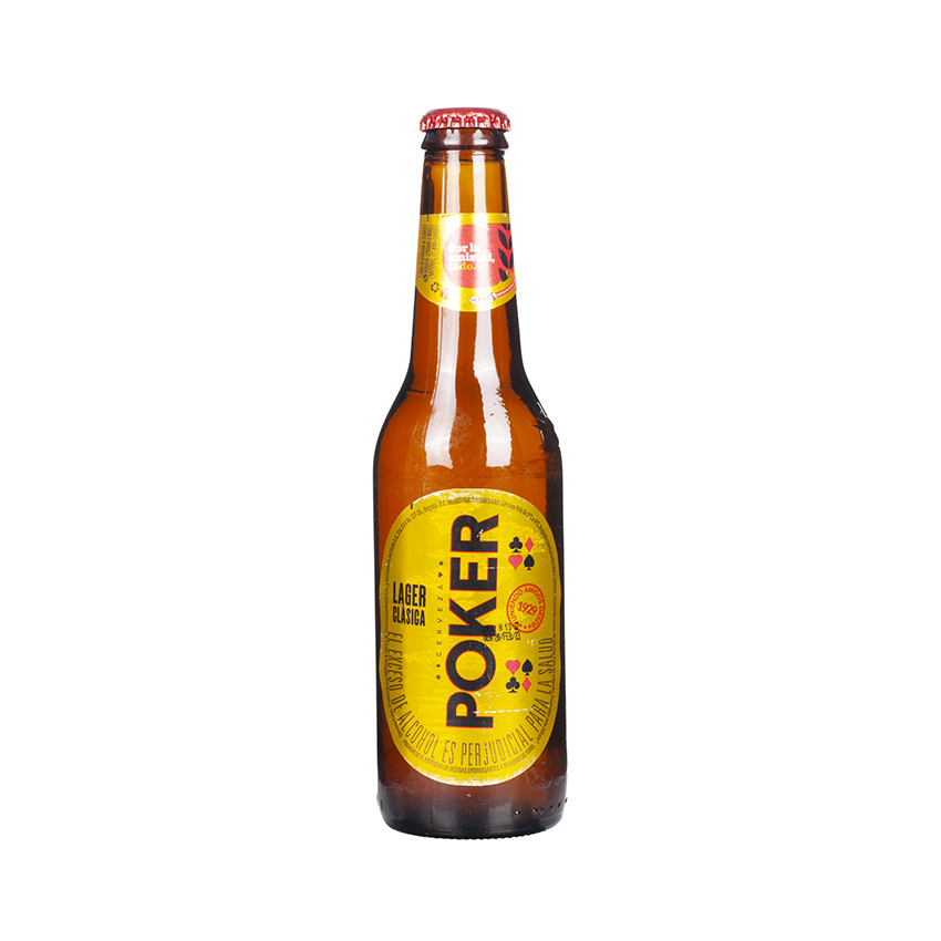 POKER Bier - Cerveza, 4% vol., 300ml