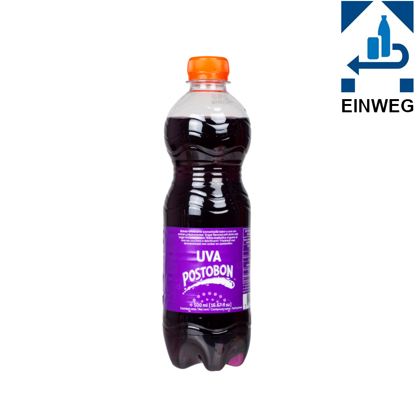 POSTOBON Uva - Traube-Erfrischungsgetränk -DPG- Gaseosa Uva, PET 500ml
