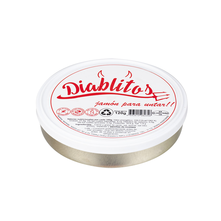 DIABLITOS - Schinkenpastete - Paté de Jamon, 120g