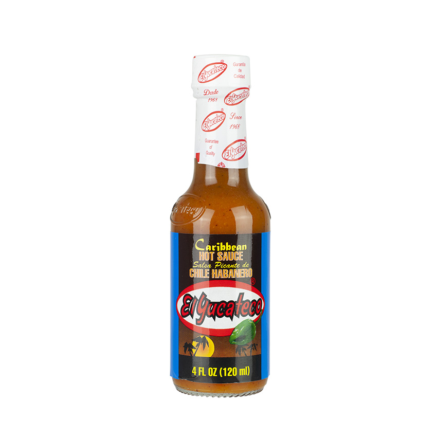 EL YUCATECO Caribbean Habanero Chili-Soße  Salsa Caribbean de Chilie Habanero 120ml