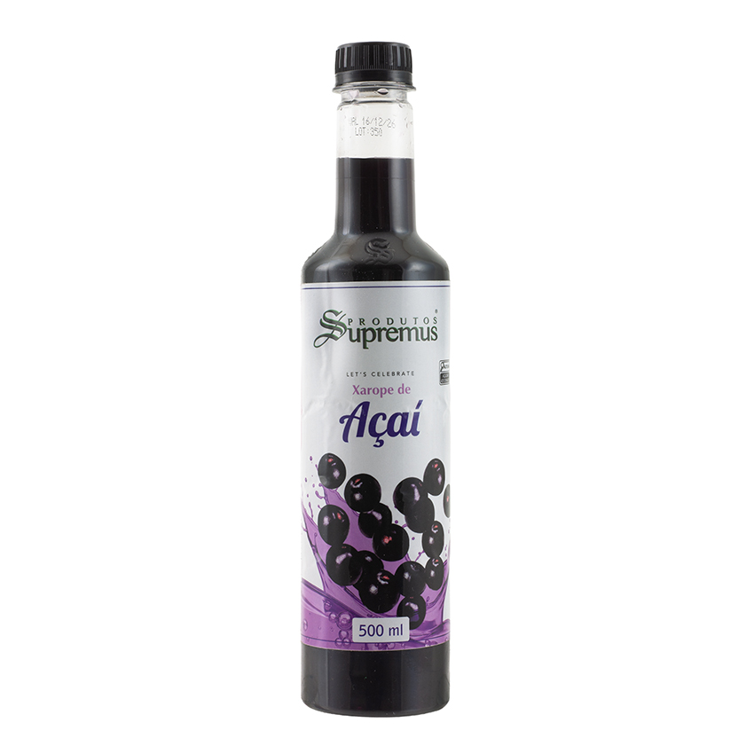 PRODUTOS SUPREMUS Açai-Sirup • Xarope de Açai, 500ml