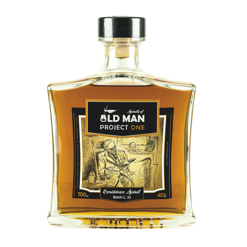 OLD MAN SPIRITS Project One - Caribbean Spirit - Brauner Rum, 700ml, 40% vol.