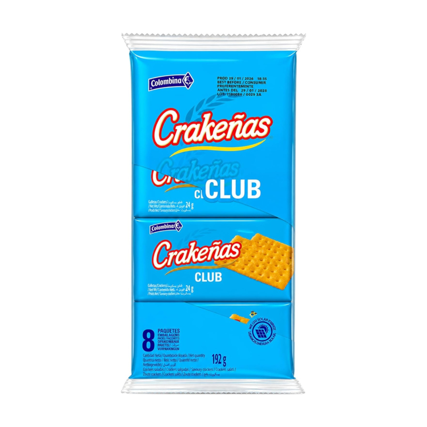 COLOMBINA Crakeñas Club Galletas Saladas, 192g