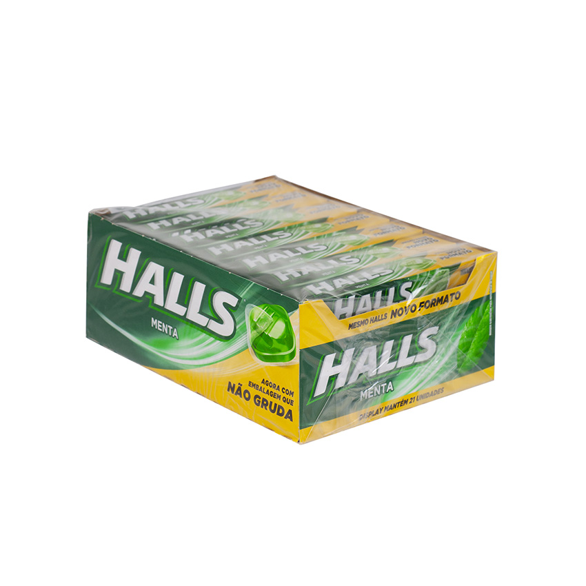 HALLS Pfefferminz -Bonbons Sabor Menta 28g 