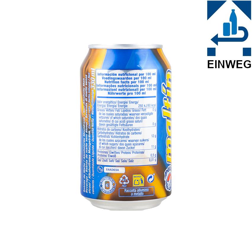 POLAR Malzgetränk Dose - Bebida de Malta -DPG- lata 330ml