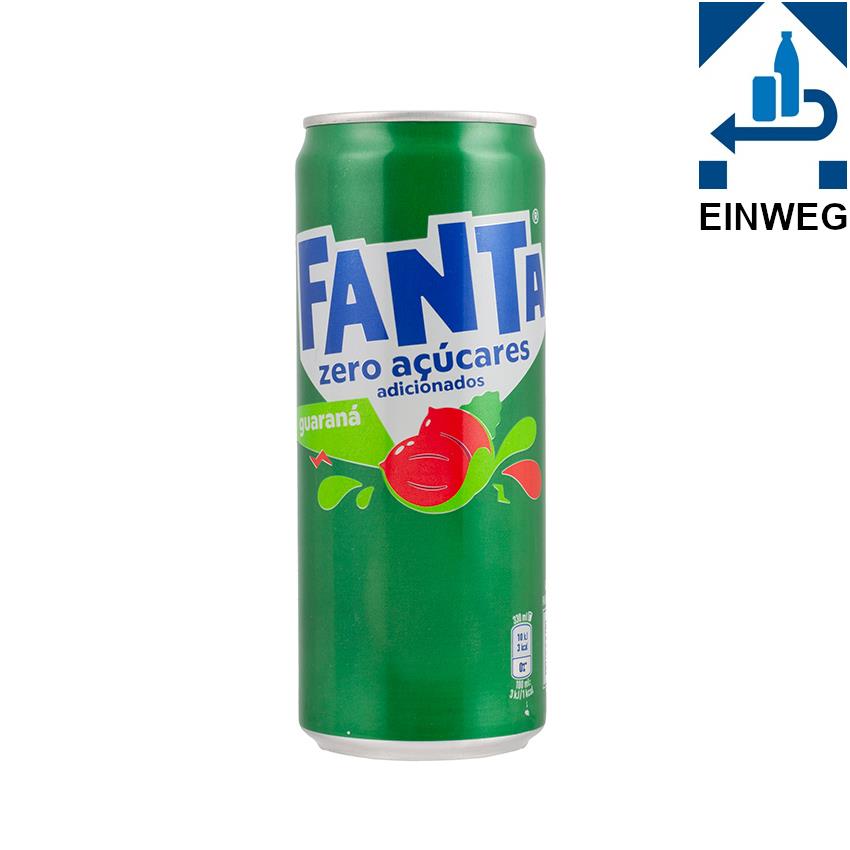 FANTA Guaraná Erfrischungsgetränk - Refrigerante de Guaraná sem Açúcar, 330ml --DPG--