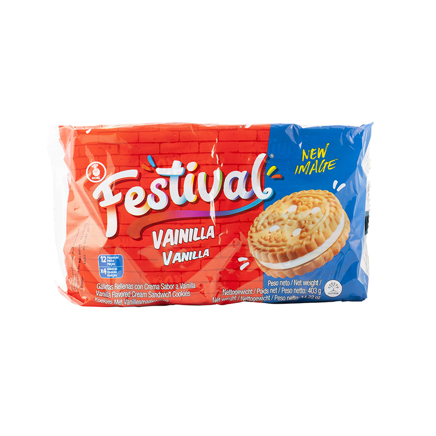 FESTIVAL Doppelkeks Vanille-Geschmack - Galletas Vainilla 403g