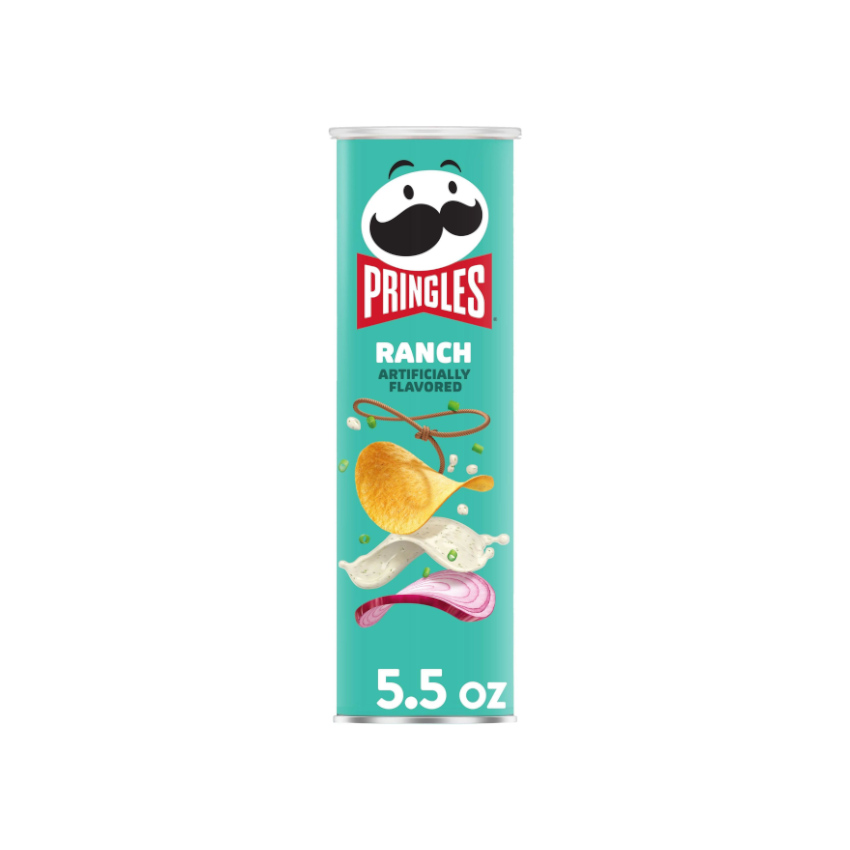 PRINGLES Ranch Flavour - Kartoffelchips mit Ranch-Gewürzgeschmack, 156g