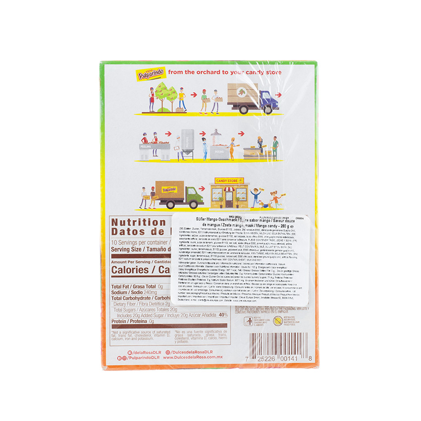 DE LA ROSA PULPARINDO MANGO - Dulce de Tamarindo, 280g