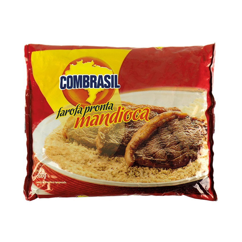 COMBRASIL Maniokmehl, gewürzt - Farofa Pronta de Mandioca, 500g