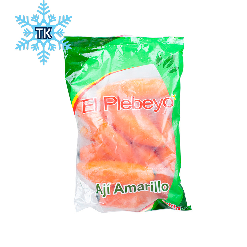 EL PLEBEYO Ganze Gelbe Chilischoten, tiefgefroren - Aji Amarillo Congelado, 500g