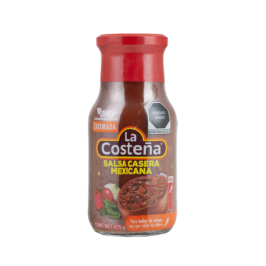 LA COSTEÑA Rote Mexikanische Soße "Casera" - Salsa Mexicana Casera, 475g