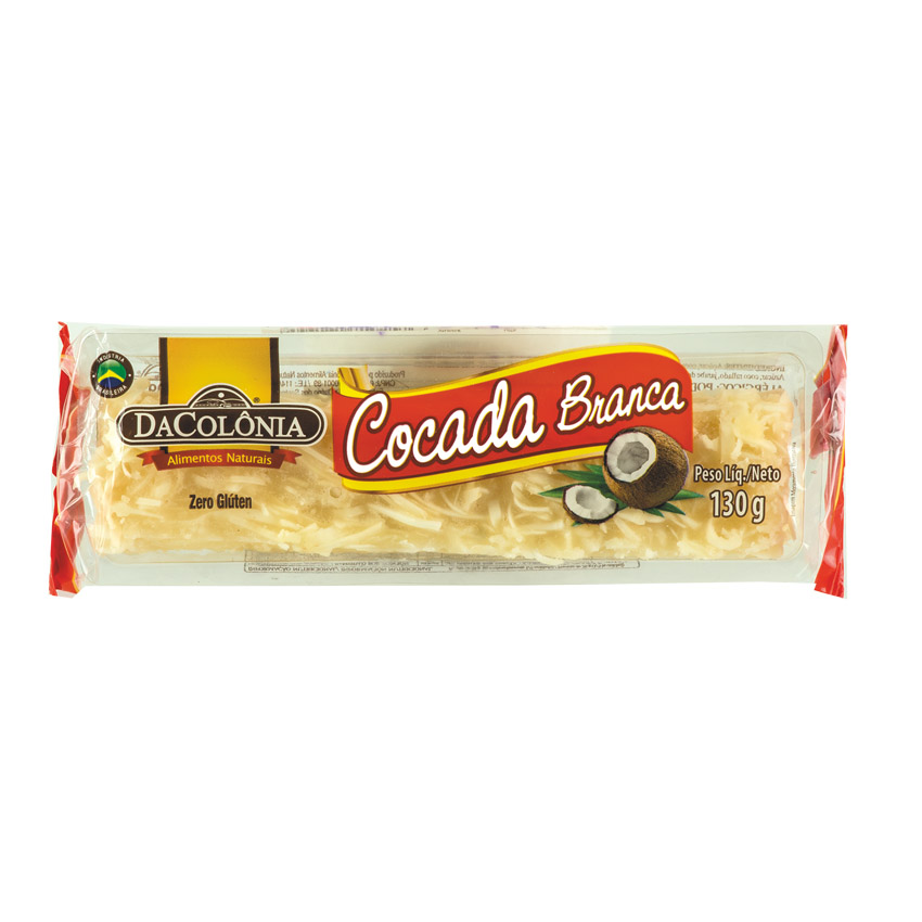 DACOLONIA Kokosnuss-Riegel Cocada Branca 130g