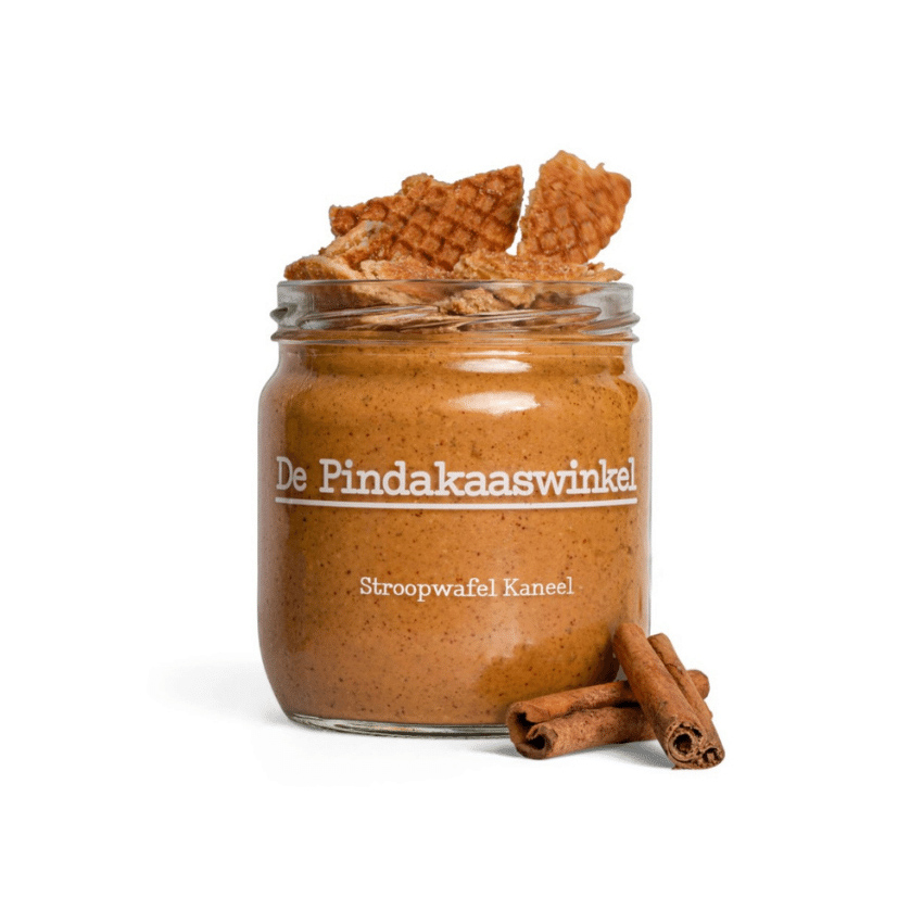 DIE PINDAKAASWINKEL Erdnussbutter Stroopwafel Zimt, 420g