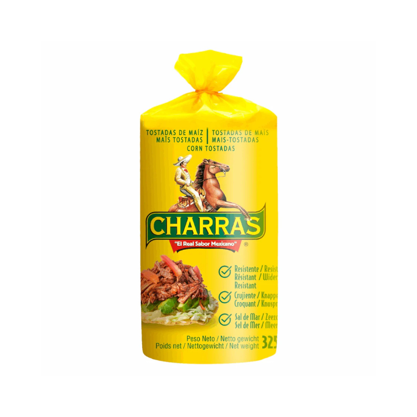 CHARRAS Frittierte Maistortillas - Tostadas de Maiz Fritas, 325g