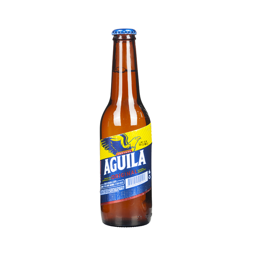 AGUILA Kolumbianisches Bier - Cerveza Colombiana, Flasche 330m, 4,3% vol
