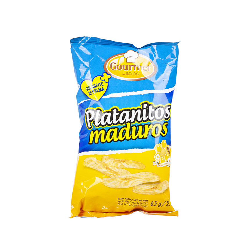 GOURMET LATINO Kochbananenchips Süß - Platanitos Maduros, 65g