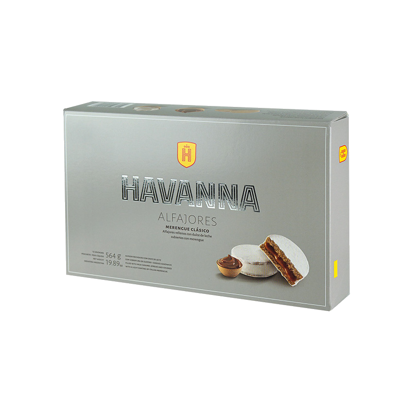 HAVANNA Milchkaramell/Baiser Bisquits (12er-Pack)- Alfajores Merengue (Pack de 12) 564g