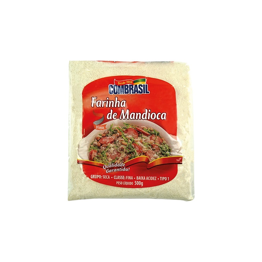 COMBRASIL Maniokmehl roh - Farinha de Mandioca Branca 500g