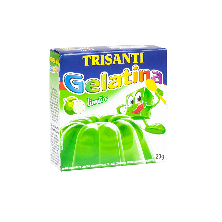 TRISANTI Wackelpudding Limette - Gelatina Limão, 20g