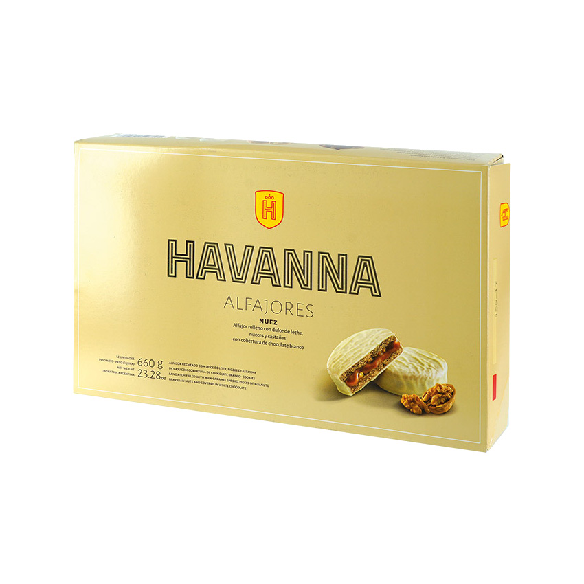 HAVANNA Milchkaramell/Nüsse Bisquits (12er-Pack) - Alfajores Nuez (Pack de 12) 660g