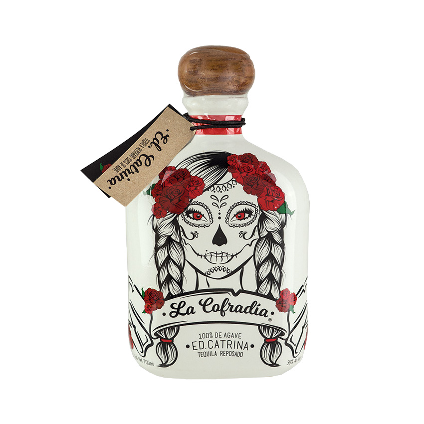 LA COFRADIA Brauner Tequila Catrina Edition - Tequila Reposado, 700ml, 38% vol