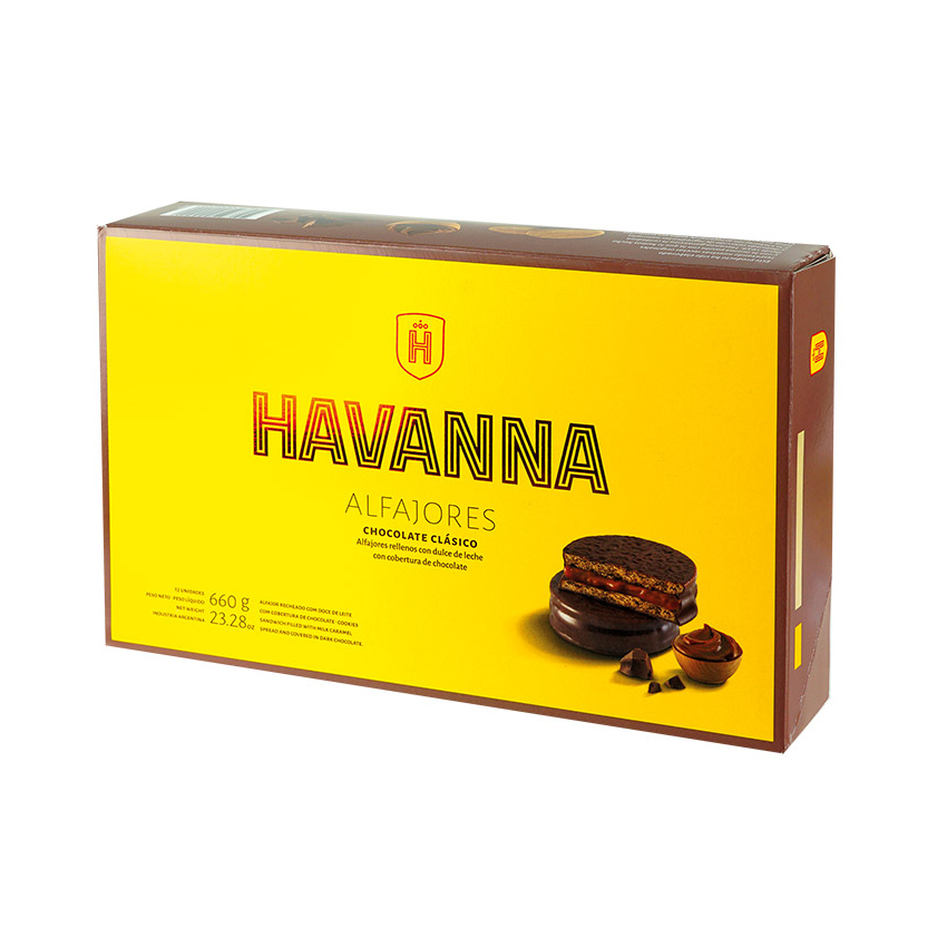HAVANNA Milchkaramell/Schokoladen Bisquits (12er-Pack) - Alfajores Chocolate 660g