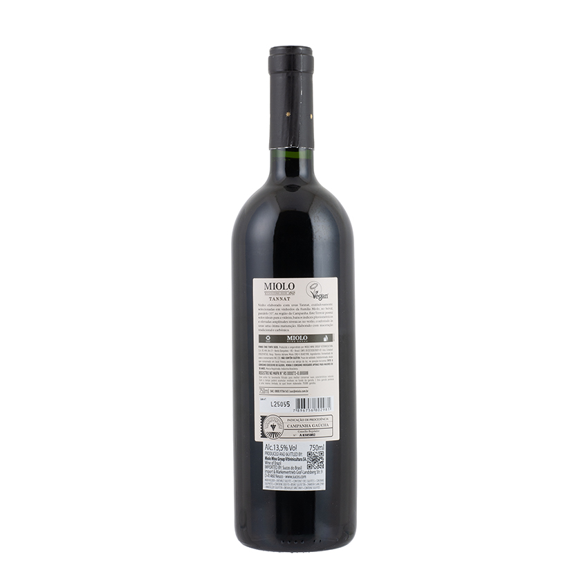 MIOLO Tannat Family Vineyards, brasilianischer Rotwein, 750ml, 13,5% vol.