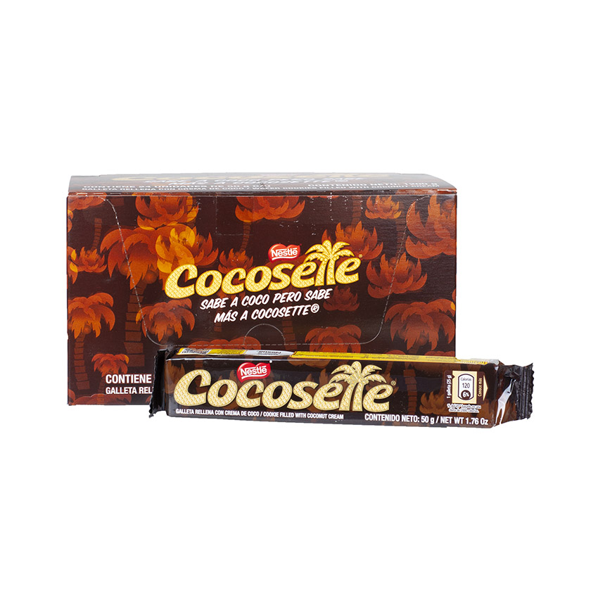 NESTLE Cocosette - Waffelkekse mit Kokoscreme - Galletas Rellenas con Crema de Coco, 46g